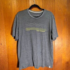 Smartwool Shirt Mens Medium Merino Wool Hiking Baselayer